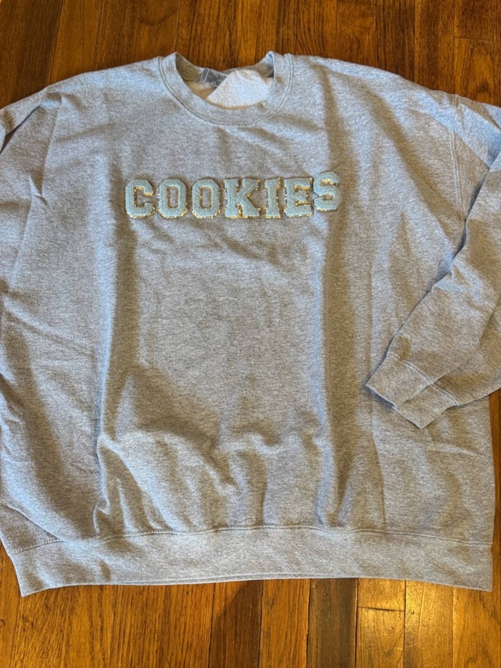 Gildan Gray 'COOKIES' Crewneck Sweatshirt
